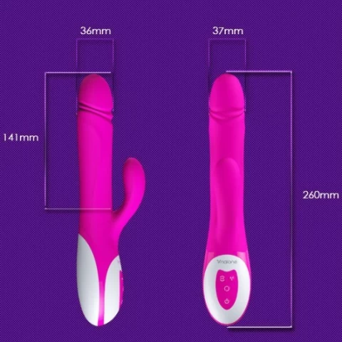 Dương vật giả đa năng Nalone Wave rung, xoay, thụt làm ấm sử dụng pin sạc