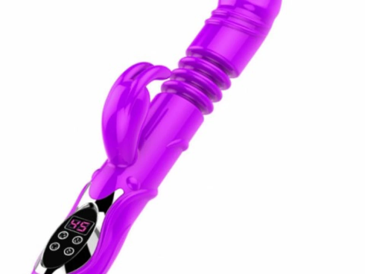 Dương vật giả rung thụt, phát nhiệt Rabbit Vibrator màn hình LCD