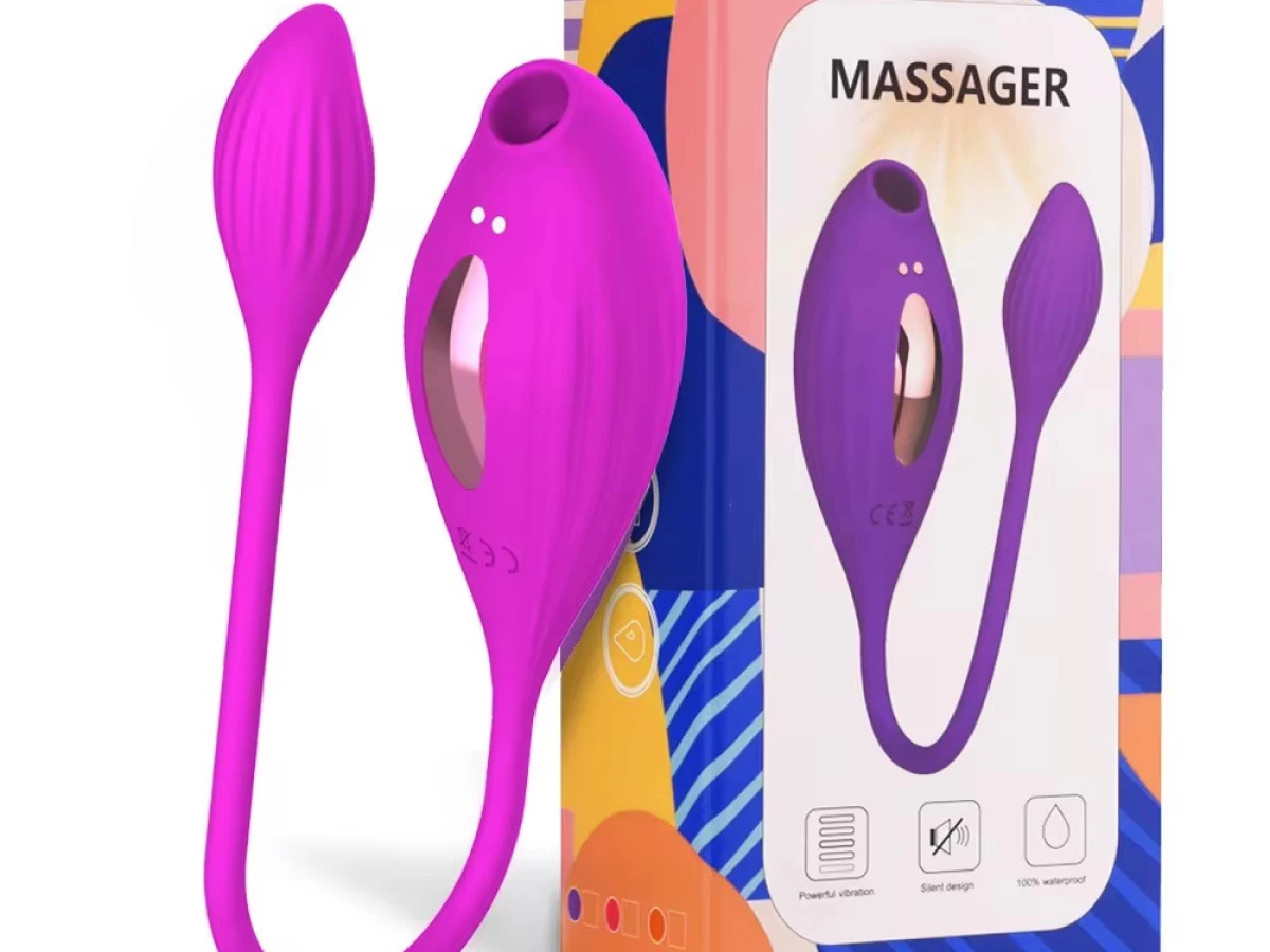 Máy mát xa 2 đầu rung hút mạnh mẽ